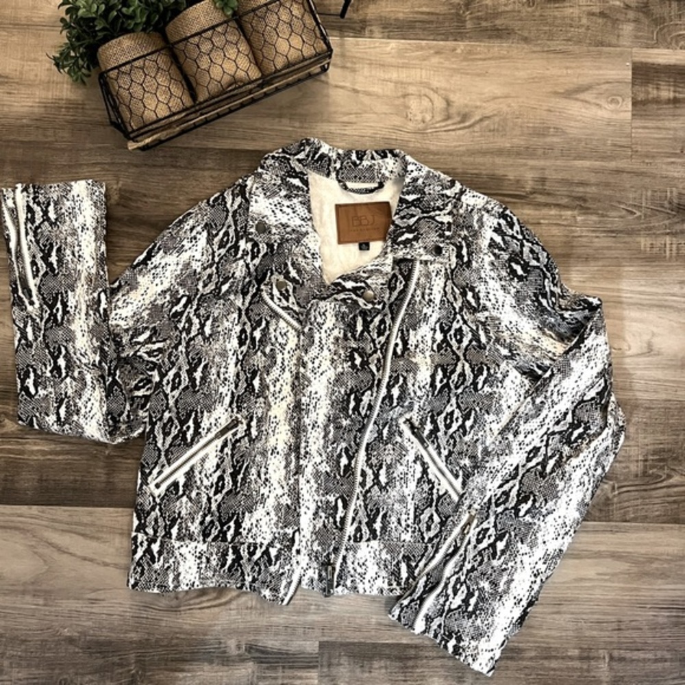 Snake Skin Print Jacket